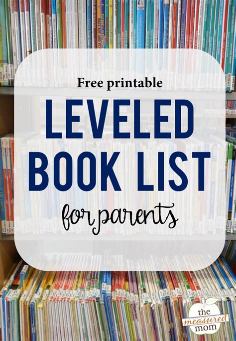 Looking for a leveled book list - with books you can actually find at ...