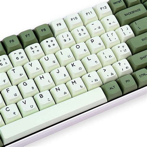 Buy 135 Keys Japanese Keycaps PBT Dye-Sub keycaps XDA Profile White ...