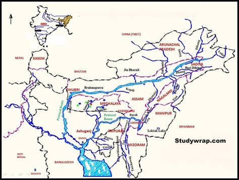 Himalayan Drainage System - Ganga Brahmaputra River - Study Wrap