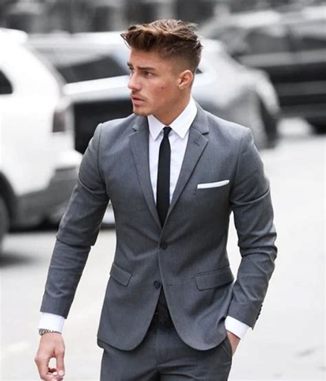 Natural Grey Suit Pocket Square