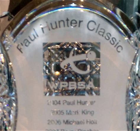 New Trophy For Paul Hunter Classic – Pro Snooker Blog