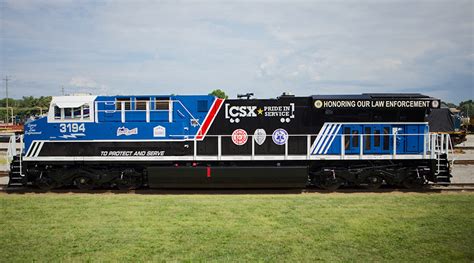 Rail News - CSX unveils latest 'Pride in Service' locomotive. For ...