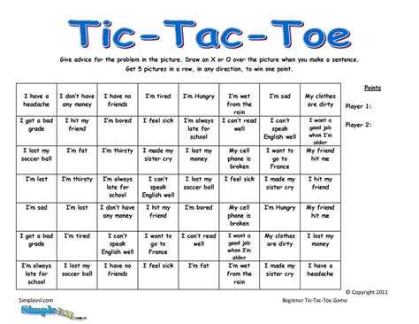 tic tac toe | TEFL Trainer