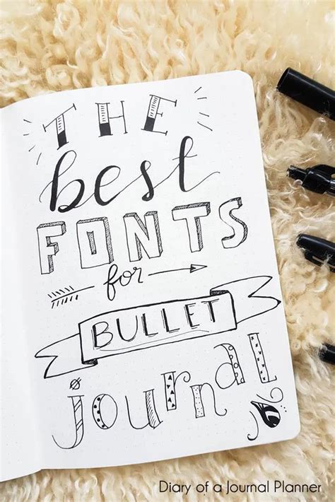 Bullet Journal Fonts (14 Fonts For Bullet Journal You Need To Try!)