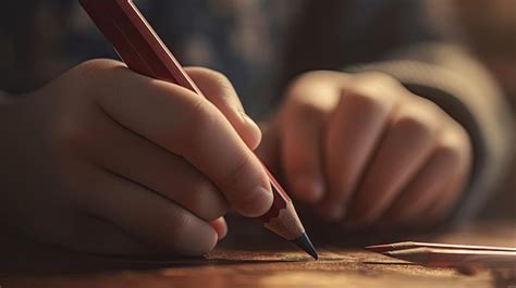 Premium AI Image | Realistic 3D illustration of hand holding pencil realistic