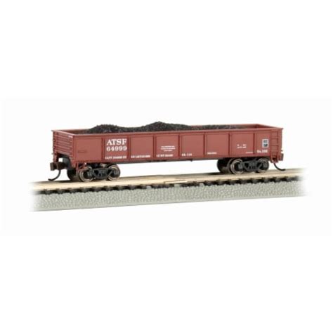 Bachmann BAC17251 N Scale 40 Steel Gondola Freight Cars with Load Santa Fe, Red Oxide, 1 - Ralphs