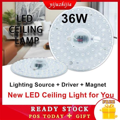 【Free connector】LED Ceiling Light Round Lamp Magnet Light Living Room ...