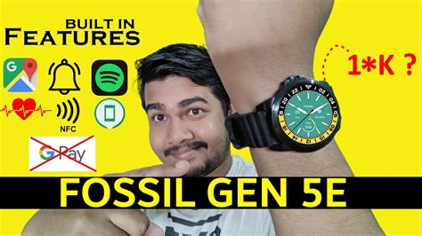 Fossil gen 5e Smartwatch Unboxing & Spec Review | Google pay not ...