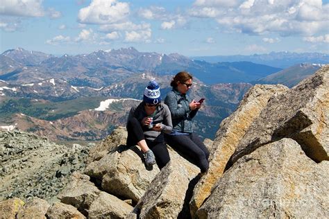 Messaging the Mount Massive Summit Photograph by Steven Krull - Fine ...