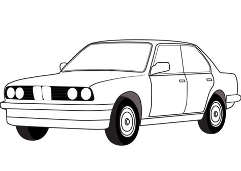 BMW E30 coloring page - ColouringPages