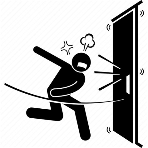 Angry, close, door, man, people, shut, slam icon - Download on Iconfinder