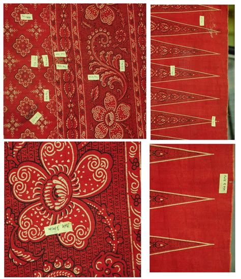 Antique Indonesian Hand Drawn Red Batik Sembagi Kacapiring gardenia Flower Motif - Etsy