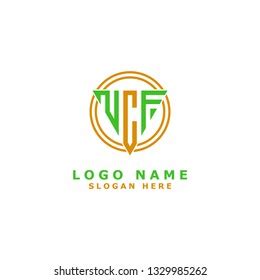 Ncf Design Logo Elegant Trendy Artistic Stock Vector (Royalty Free ...