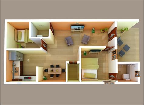 List of Best 3D Floor Plan with 2 Bedrooms