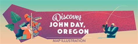 John Day, Oregon. Illustrated Map :: Behance