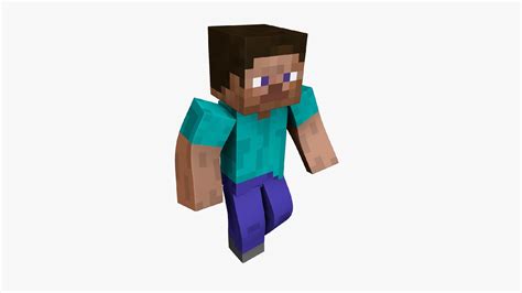 Steve Minecraft - Mixamo Animatable - Use Your Own Skin 3D Model ...