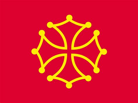 Drapeau Occitan (Province) - Drapeaux des Régions et Provinces françaises/Drapeau des Provinces ...