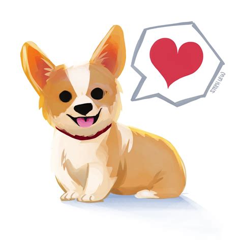 Cartoon Corgi Drawing at PaintingValley.com | Explore collection of ...