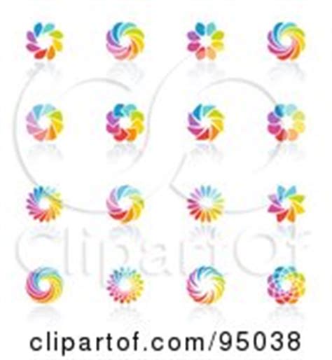 Digital Collage Of Rainbow Circle Logo Designs Or App Icons Posters, Art Prints by - Interior ...