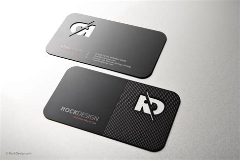 Modern Metal Business Card Design