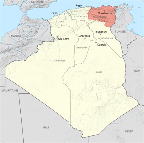 10- Département de Constantine dans ses limites de 1905 à 1955.- § ALGERIE: *L'occupation des ...