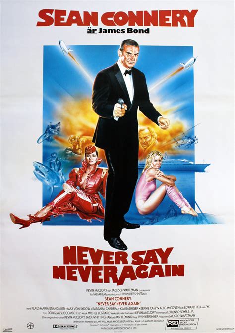 Never Say Never Again 1983 Sean Connery -- a poster I've not seen ...