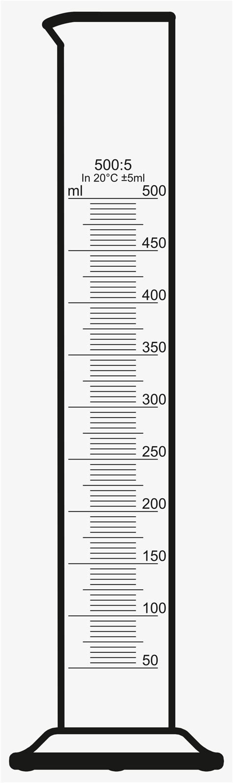 Open - 100 Ml Graduated Cylinder Drawing - 2000x3333 PNG Download - PNGkit