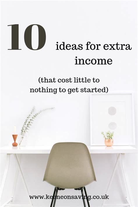 10 Ideas For Extra Income - Keene On Saving