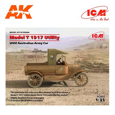 Buy Model T 1917 Utility, WWI Australian Army Car 1/35 online for29,50€ | AK-Interactive