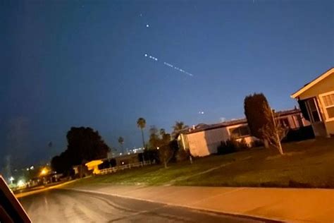 Strange and mysterious string of lights spotted in Bay Area sky