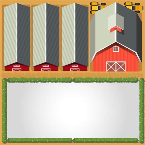 Rural farm border template 594268 Vector Art at Vecteezy