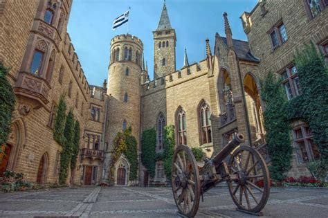 The courtyard of castle Hohenzollern in Germany : r/pics