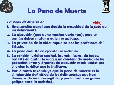 PPT - La Pena de Muerte PowerPoint Presentation, free download - ID:1098571