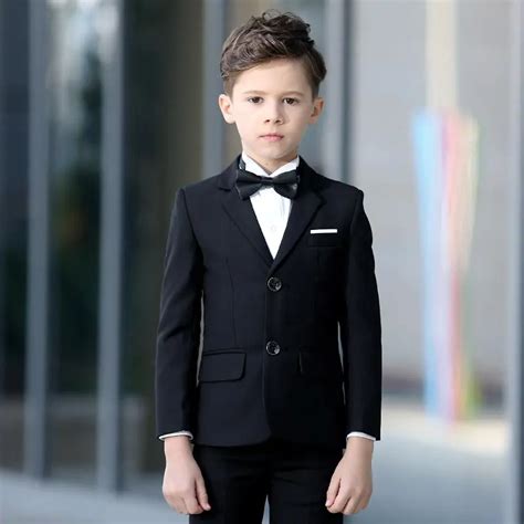 Brand Child Boy Clothing kids boy wedding suits coat/vest/pant/shirt/bow tie formal boy tuxedo ...