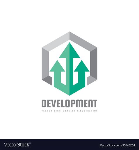 Development - business logo template Royalty Free Vector