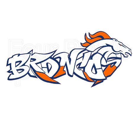 NFL Printed Sublimation Transfer Denver Broncos Graffiti Art - Etsy