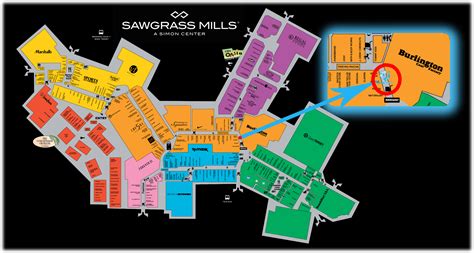 Sawgrass Mills Center Map