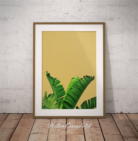 Banana Leaf, Banana Leaf Print, Banana Leaf Printable, Banana Leaf Art ...