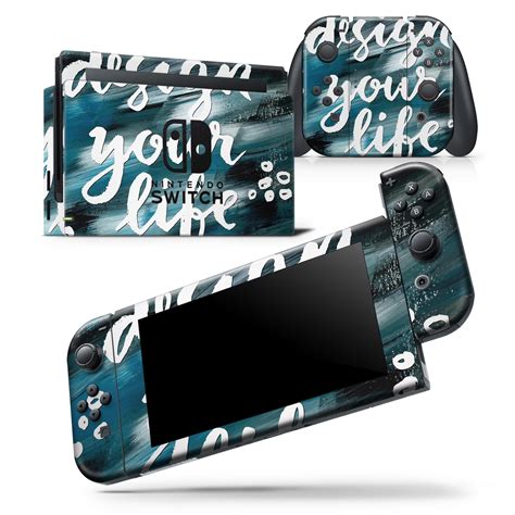 Design your Life - Skin Wrap Decal Compatible with the Nintendo Switch Console + JoyCons ...