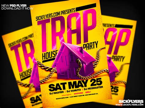 Trap House Party Flyer PSD by Industrykidz on DeviantArt