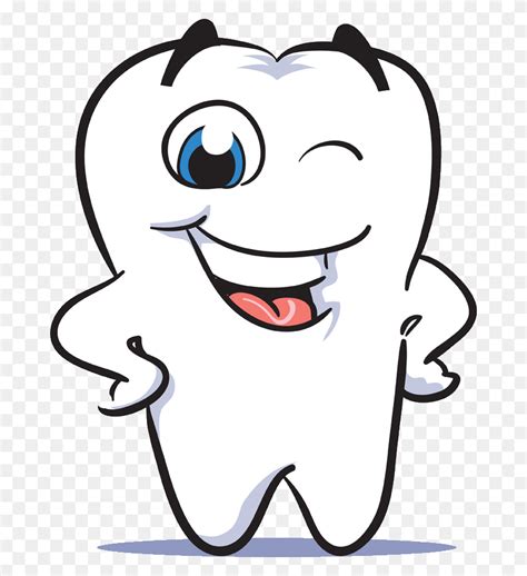 Cute Teeth Cliparts - Happy Tooth Clipart - FlyClipart