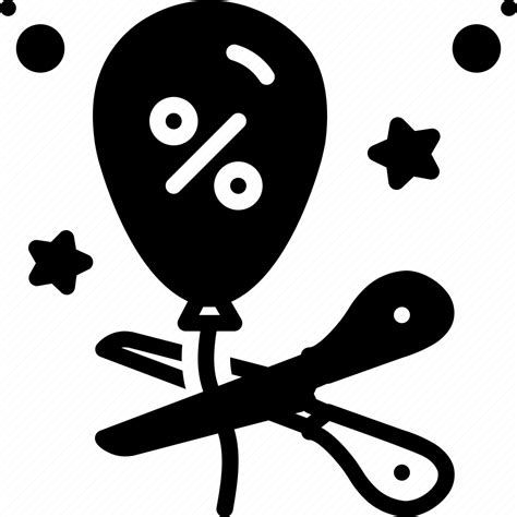 Ballon, deregulation, scissor, snip icon - Download on Iconfinder