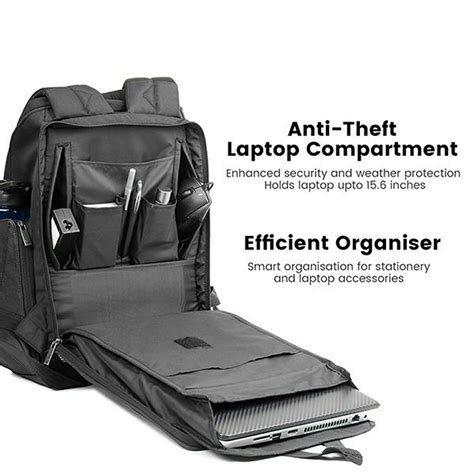 Phenom - 35 litres, Anti Theft Laptop backpack (15.6 inch laptops) ⋆ GODS