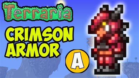 Terraria how get CRIMSON ARMOR | Terraria 1.4.4.9 Crimson Armor | Terraria how make Crimson ...