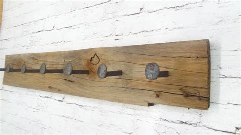 Rustic coat rack Railroad Spike Coat Rack by ThePinkToolBox