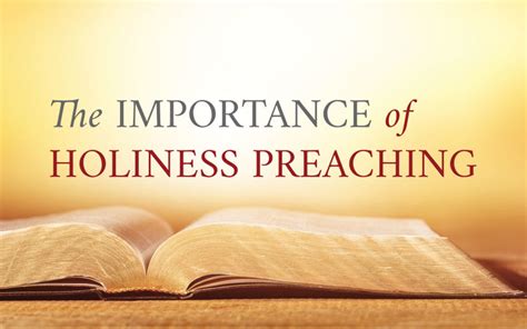 The Importance of Holiness Preaching | InterChurch Holiness Convention