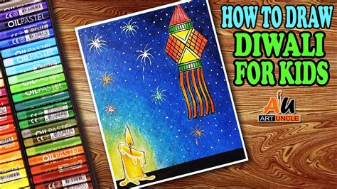 Drawing for Diwali, How to Draw Diwali Festival Step by Step, Diwali ...