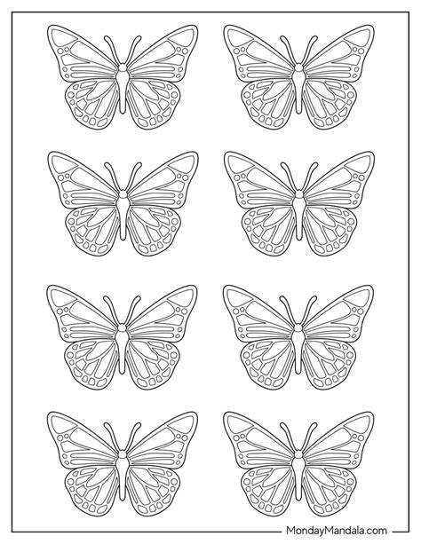 40 Butterfly Templates (Free PDF Printables)