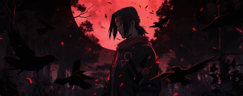 1200x480 Resolution Itachi Uchiha 4K Naruto Red Night 1200x480 ...