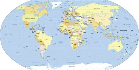 Map Of Nations Of The World | Draw A Topographic Map